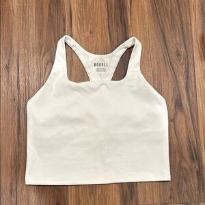 NOBULL Ivory white Racerback Sports Top size large